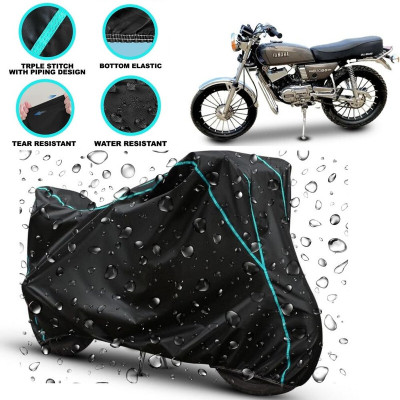 kerwa Waterproof Two Wheeler Cover for Yamaha(RX 100, Black)
