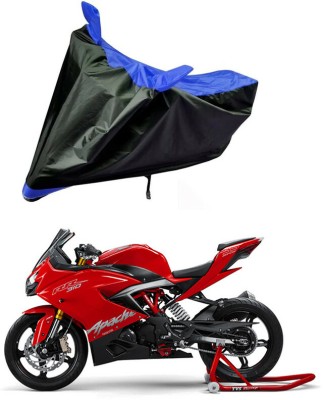 Ascension Two Wheeler Cover for TVS(Apache RR 310, Blue, Black)