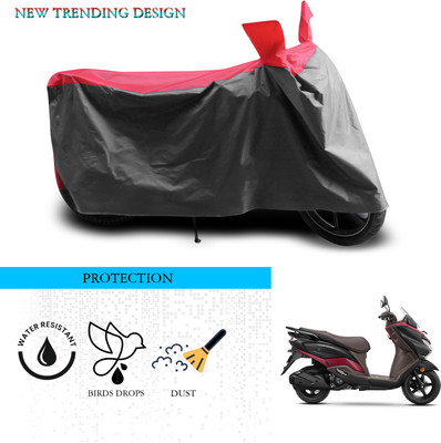 GOSHIV-car and bike accessories Waterproof Two Wheeler Cover for Suzuki(Burgman Street, Grey, Red)