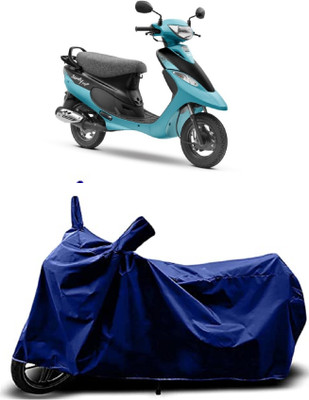 VESMEI Two Wheeler Cover for TVS(Scooty Pep+ BS6, Blue)