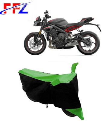 FFZ Two Wheeler Cover for Triumph(Street Triple RS, Black, Green)