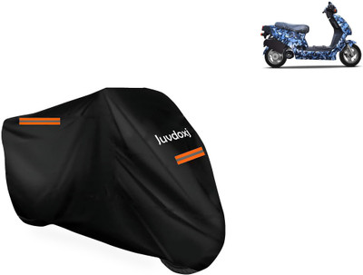 Juvdoxj Waterproof Two Wheeler Cover for Hero Electric(Electric AXLHE-20 BS6, Black)