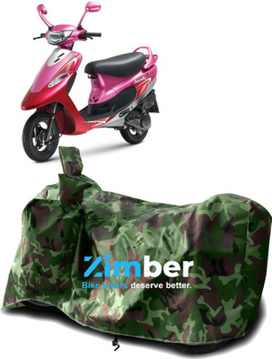 SMDP Waterproof Two Wheeler Cover for TVS(Scooty Pep+, Green)