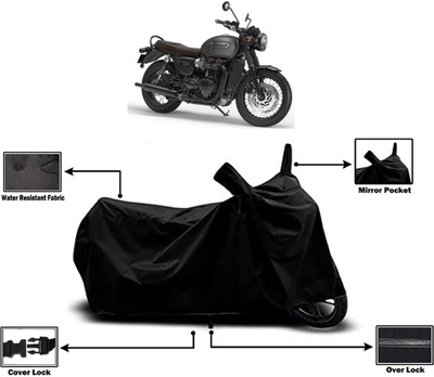 Amexride Two Wheeler Cover for Triumph(Bonneville T120 Black BS6, Black)