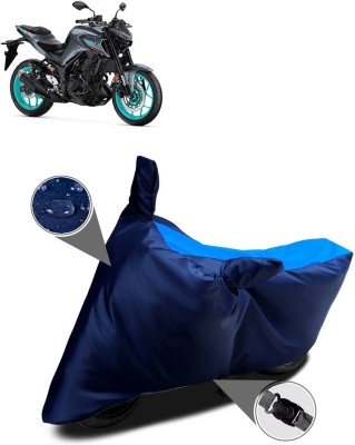 AutoGalaxy Waterproof Two Wheeler Cover for Yamaha(MT-03, Blue)