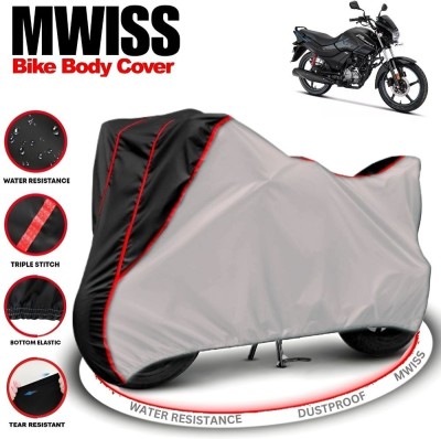 Mwiss Waterproof Two Wheeler Cover for Hero(Passion Xpro, Silver, Black)