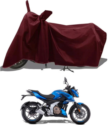 WMIZEXA Waterproof Two Wheeler Cover for Bajaj(Pulsar NS 200, Maroon)