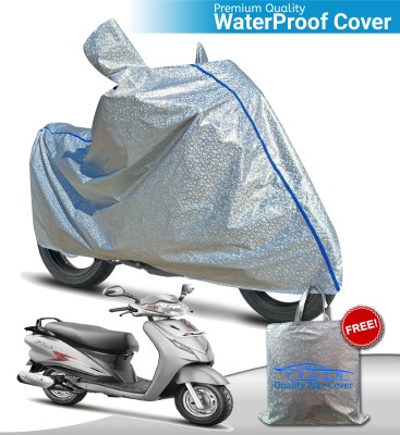 OliverX Waterproof Two Wheeler Cover for Hero(Duet VX 110CC BS6, Silver)