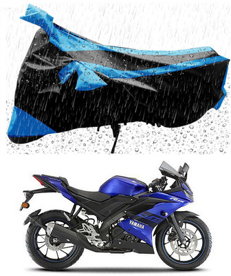 THE REAL ARV Two Wheeler Cover for Yamaha(YZF R15 V3, Blue, Black)
