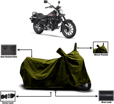 Amexride Two Wheeler Cover for Bajaj(Avenger 220 Street, Green)