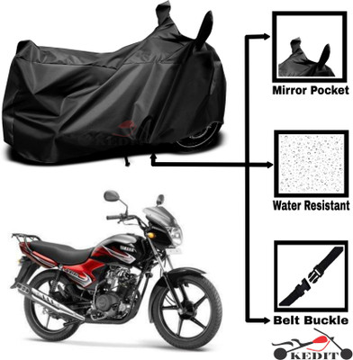 KEDIT Two Wheeler Cover for Yamaha(YBR 110, Black)