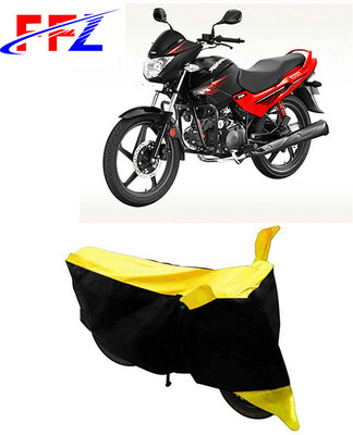 FFZ Waterproof Two Wheeler Cover for Hero(Glamour i3s, Black, Yellow)