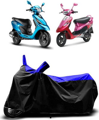 VESMEI Two Wheeler Cover for TVS(Pep Plus BS6, Blue)