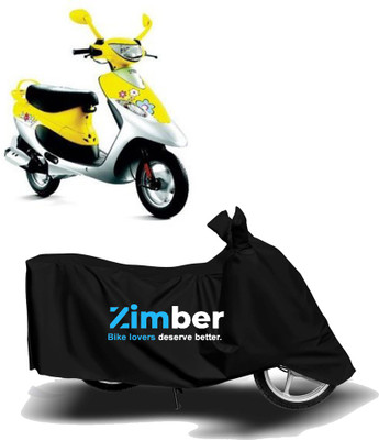 AutoRash Waterproof Two Wheeler Cover for TVS(Scooty Pep+, Black)