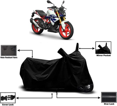 Amexride Two Wheeler Cover for BMW(G 310 R, Black)