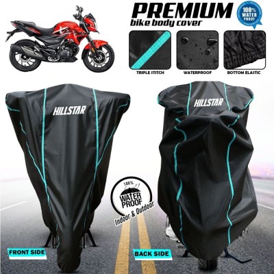 HILLSTAR Two Wheeler Cover for Hero(Xtreme 160 R, Black, Blue)