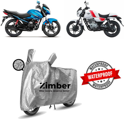 APNEK Two Wheeler Cover for Hero(Glamour, Silver)