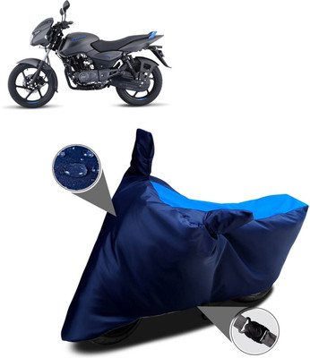ANTHUB Waterproof Two Wheeler Cover for Bajaj(Pulsar 125 Neon BS6, Blue)