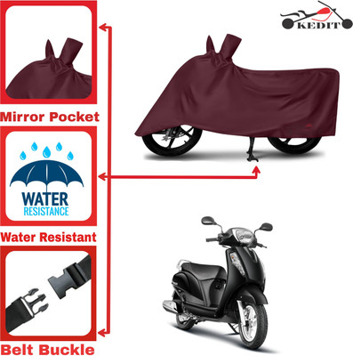KEDIT Two Wheeler Cover for Suzuki(Access 125, Maroon)