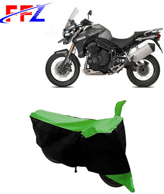 FFZ Two Wheeler Cover for Triumph(Tiger 800, Black, Green)