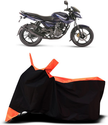 VESMEI Two Wheeler Cover for Bajaj(Discover 135, Orange)