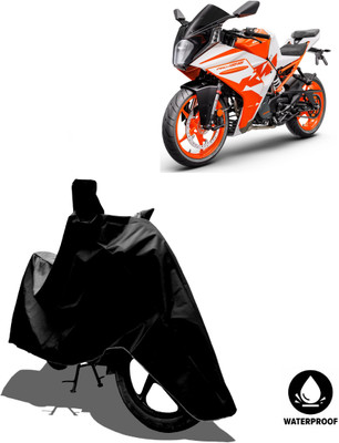 Amexride Waterproof Two Wheeler Cover for KTM(RC 125, Black)