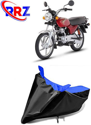 RRZ Waterproof Two Wheeler Cover for Bajaj(Boxer AT, Black, Blue)
