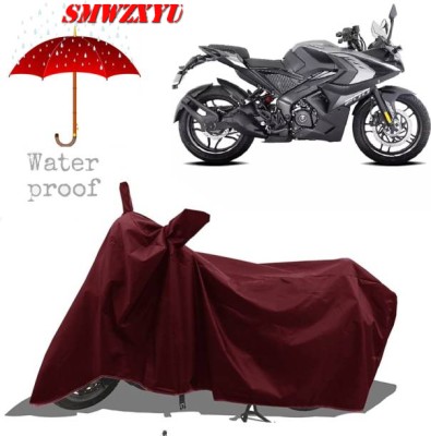 smwzxyu Waterproof Two Wheeler Cover for Bajaj(Pulsar RS 200, Maroon)