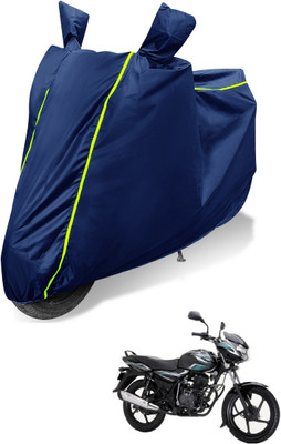 Auto Hub Waterproof Two Wheeler Cover for Bajaj(Discover 100 DTS-i, Blue)