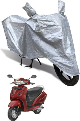 Auto Hub Waterproof Two Wheeler Cover for Honda(Activa 4G, Silver)