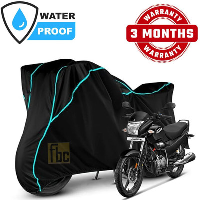 FBC Waterproof Two Wheeler Cover for Hero(Super Splendor, Black)