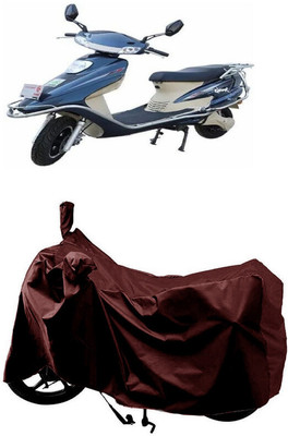 SUGASHRI Waterproof Two Wheeler Cover for Tunwal(Sport 63 60V, Maroon)