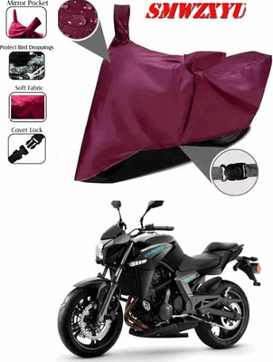 smwzxyu Waterproof Two Wheeler Cover for CFMoto(650 NK BS6, Maroon)