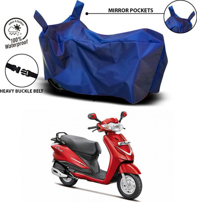 ANTHUB Waterproof Two Wheeler Cover for Hero(Duet, Blue)