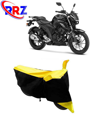 RRZ Waterproof Two Wheeler Cover for Yamaha(FZ25, Black, Yellow)