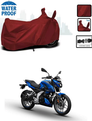 MMSSTAR Waterproof Two Wheeler Cover for Bajaj(Pulsar N160, Maroon)