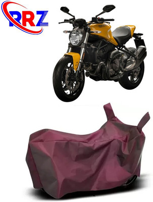 RRZ Waterproof Two Wheeler Cover for Ducati(Monster 821, Maroon)