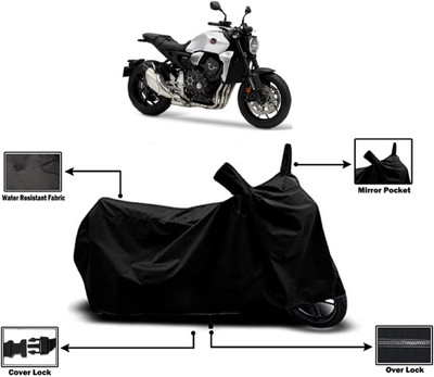Amexride Two Wheeler Cover for Honda(CB 1000R, Black)