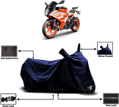 Amexride Two Wheeler Cover for KTM(RC 125, Blue)