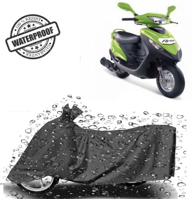 ROYAL AUTO MART Waterproof Two Wheeler Cover for Mahindra(Flyte, Grey)