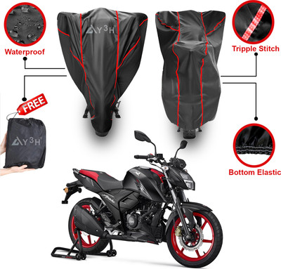 Y3H Waterproof Two Wheeler Cover for TVS(Apache RTR 160 4V, Grey)