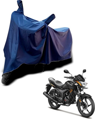 KEDIT Two Wheeler Cover for Hero(Hunk, Blue)