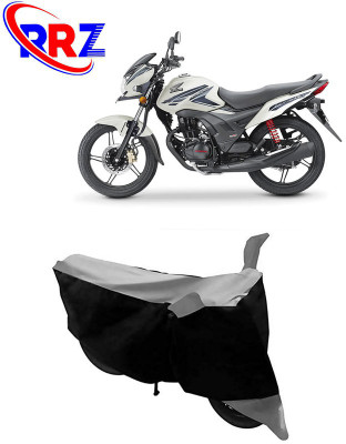 RRZ Waterproof Two Wheeler Cover for Honda(CB Shine SP, Black, Grey)