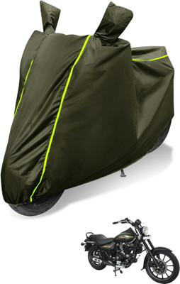 Auto Hub Waterproof Two Wheeler Cover for Bajaj(Avenger 220 Street, Green)