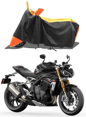 GROFATIK Two Wheeler Cover for Triumph(Speed Triple BS6, Orange)