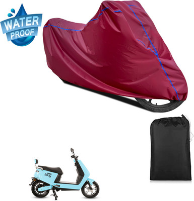 GOSHIV-car and bike accessories Waterproof Two Wheeler Cover for Hero(Electric E-Sprint, Maroon)