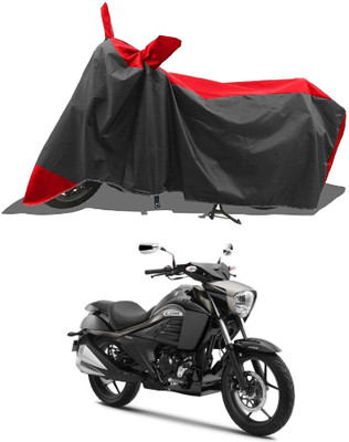 GROFATIK Two Wheeler Cover for Suzuki(intruder 150, Red)
