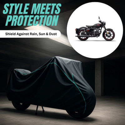Swarish Two Wheeler Cover for Royal Enfield(Classic 350, Multicolor)