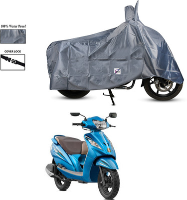 EGAL Waterproof Two Wheeler Cover for TVS(Wego, Grey)