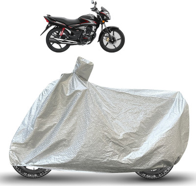Caronix Waterproof Two Wheeler Cover for Honda(CB Shine, Silver)